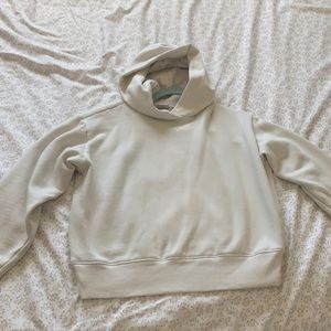 White plain hoodie
